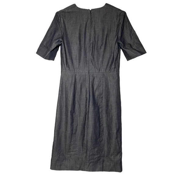 COS Dark Navy V-neck Dress size US 4 - Picture 4 of 5